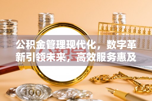 杞县公积金管理现代化，数字革新引领未来，高效服务惠及民生