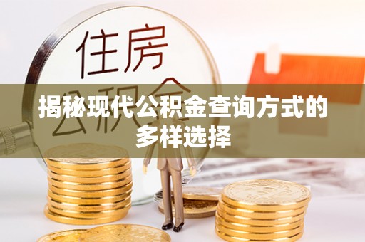 杞县揭秘现代公积金查询方式的多样选择